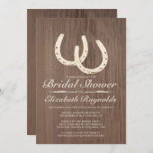 Hoefijzers Bridal Shower Invitations Kaart (Voorkant / Achterkant)