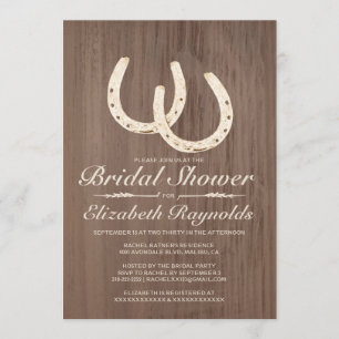 Hoefijzers Bridal Shower Invitations Kaart