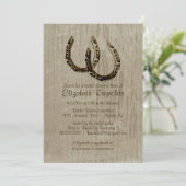  Hoefijzers Bridal Shower Invitations Kaart (Staand voorkant)