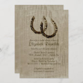 Hoefijzers Bridal Shower Invitations Kaart (Voorkant / Achterkant)