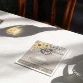 Hoefijzers Burlap Lace Sunflower Wedding Shower Servet