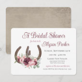 Hoefijzers en bloemen Vrijgezellenfeest van Barn W Kaart (Voorkant / Achterkant)