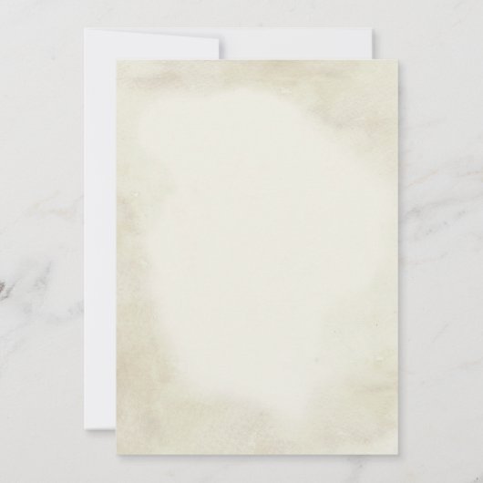 Hoefijzers en Greenery Invitation Kaart (Achterkant)