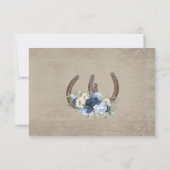 Hoefijzers en lammeren, Floral Barn Wood Kaart (Achterkant)