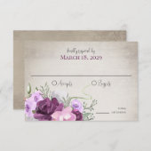 Hoefijzers en lammeren - Floral Barn Wood Uitnodig Kaart (Voorkant / Achterkant)