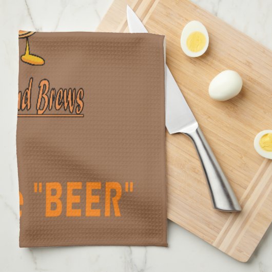 hoefijzers handdoek - Hier voor de bier (Quarter Fold)