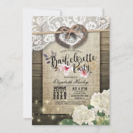 Hoefijzers Hartenkant Hydrangea Bachelorette Kaart