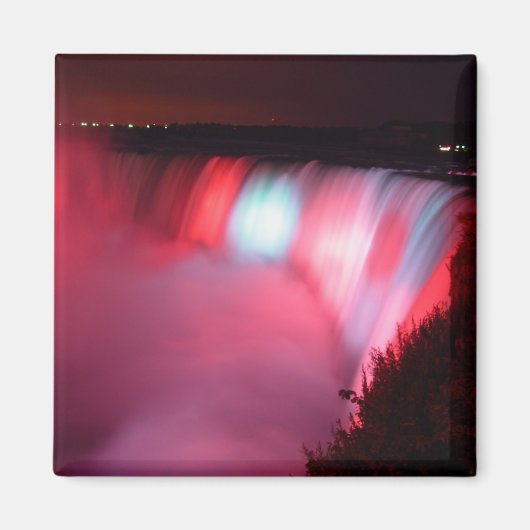 Hoefijzers Herfsten bij Niagara Red Blue Lights Ma Magneet (Voorkant)