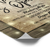 Hoefijzers Hout Weddenschap De balk is Open Drink  Poster (Hoek)