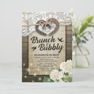 Hoefijzers Hydrangea Brunch & Bubble Vrijgezellenf Kaart