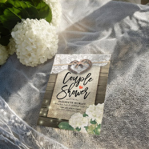 Hoefijzers Hydrangea Couple Shower Wedding Shower Kaart