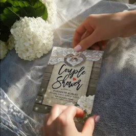 Hoefijzers Hydrangea Couple Shower Wedding Shower Kaart