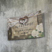 Hoefijzers Hydrangea Rustic Wood Weddenschap Welko Spandoek