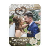Hoefijzers hydrangea Wedding Save the Date Photo Magneet (Verticaal)
