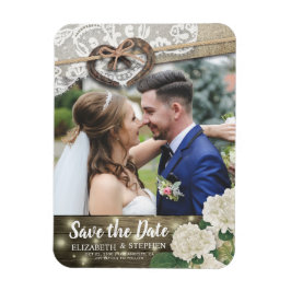 Hoefijzers hydrangea Wedding Save the Date Photo Magneet