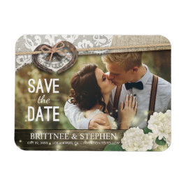 Hoefijzers hydrangea Wedding Save the Date Photo Magneet