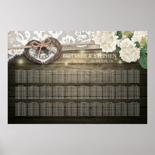 Hoefijzers Hydrangea Wood Weddenschappen Poster (Voorkant)