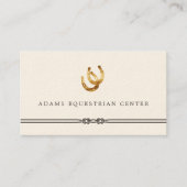 Hoefijzers | Instructeur voor ruitercentrum Visitekaartje (Voorkant)