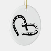 Hoefijzers Keramisch Ornament (Rechts)