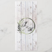 Hoefijzers, lint & kant - Bourgondische bruiloft Menu (Achterkant)