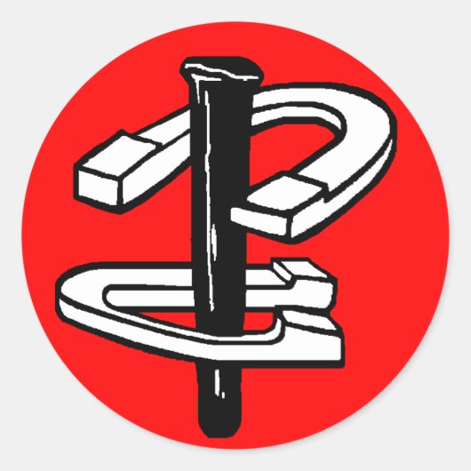 Hoefijzers Sticker (Voorkant)