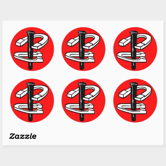 Hoefijzers Sticker (Vel)