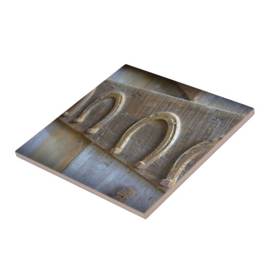 Hoefijzers Tegeltje (Zijkant)