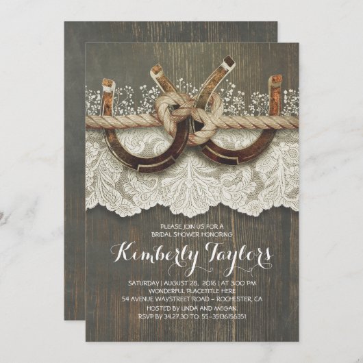 Hoefijzers uit Oostenrijk en Vrijgezellenfeest van Kaart (Voorkant / Achterkant)