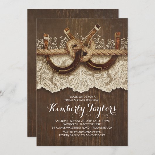 Hoefijzers uit Oostenrijk en Vrijgezellenfeest van Kaart (Voorkant / Achterkant)