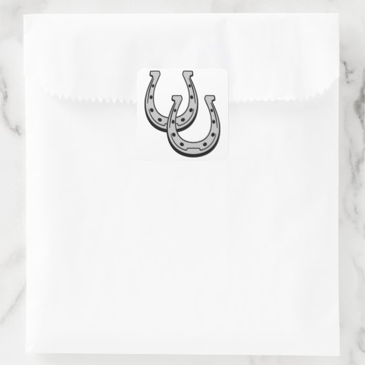 HOEFIJZERS VIERKANTE STICKER (Tas)