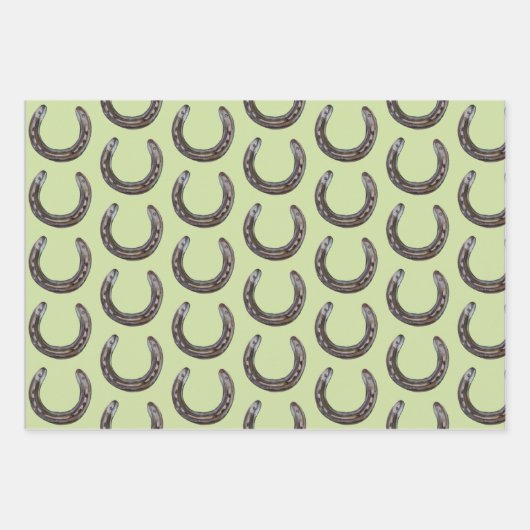 hoefijzers zadels, ja! inpakpapier vel (Voorkant 3)