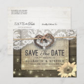 Hoefijzers Zonnebloem Land Weddenschap Save the Da Briefkaart (Voorkant / Achterkant)