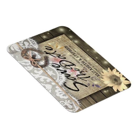 Hoefijzers Zonnebloem Land Weddenschap Save the Da Magneet (Rechterzijde)