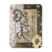 Hoefijzers Zonnebloem Land Weddenschap Save the Da Magneet (Verticaal)