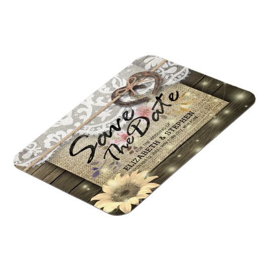 Hoefijzers Zonnebloem Land Weddenschap Save the Da Magneet (Linkerzijde)