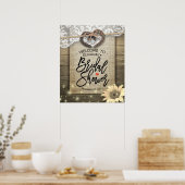 Hoefijzers Zonnebloem Vrijgezellenfeest Welkomstwo Poster (Keuken)