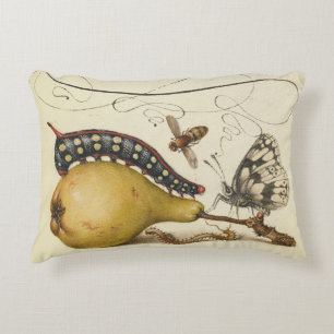 Hoefnagel Vintage Peer & Insecten 1500s Renaissanc Accent Kussen