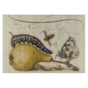 Hoefnagel Vintage Peren & Insecten 1500s Renaissan Snijplank