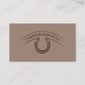 hoefsmid en Hoefijzer Visitekaartje (Voorkant)