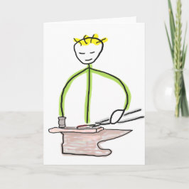 Hoefsmid Stickman Kaart