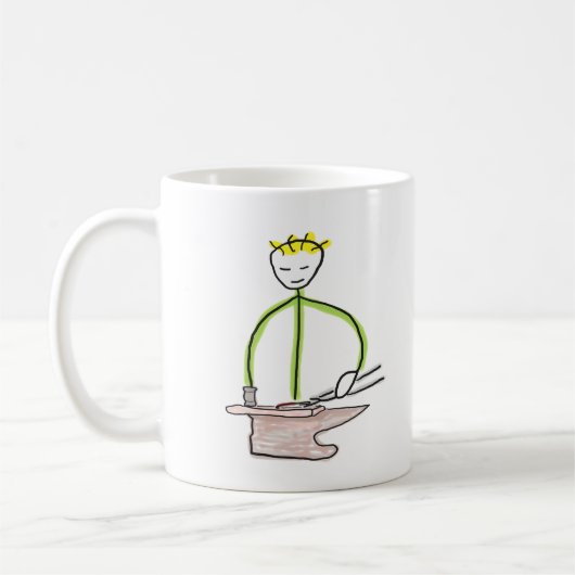 Hoefsmid Stickman Koffiemok (Links)