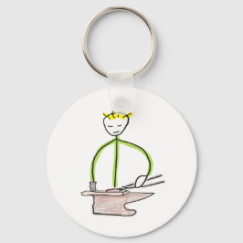 Hoefsmid Stickman Sleutelhanger