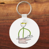 Hoefsmid Stickman Sleutelhanger (Achterkant)