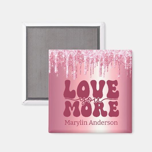 HOEFT U MEER VAN VALENTIJNSE GLITTER DRIP KLANT MAGNEET (Voorkant / Achterkant)