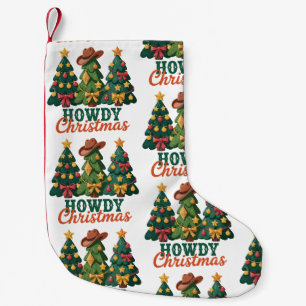 Hoei Kerstmis Western Cowgirl Cowboy Landelijk Kleine Kerstsok