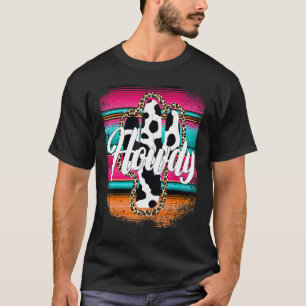 HOEISY Koe patroon Cactus Serape Cactus Luipaard T-shirt
