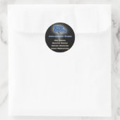 Hoek 10 Producties Ronde Sticker (Tas)
