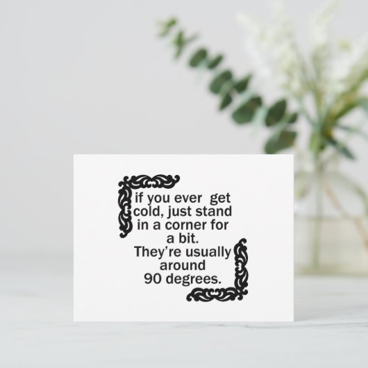 hoek briefkaart (Staand voorkant)