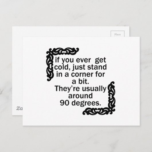 hoek briefkaart (Voorkant / Achterkant)