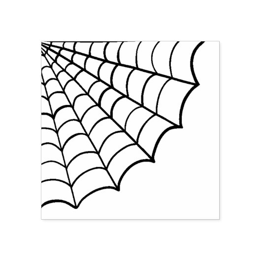 Hoek cobweb 2 illustratie kunststempel rubberstempel (Afrduk)